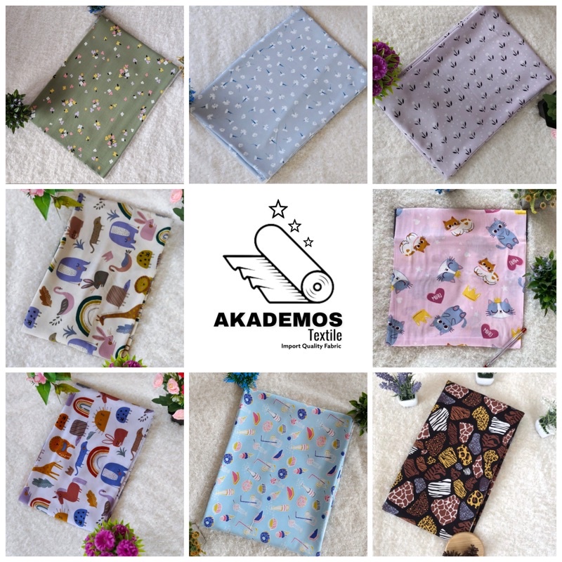 Kain Katun Rayon Viscose Premium Grade A/Mix Motif