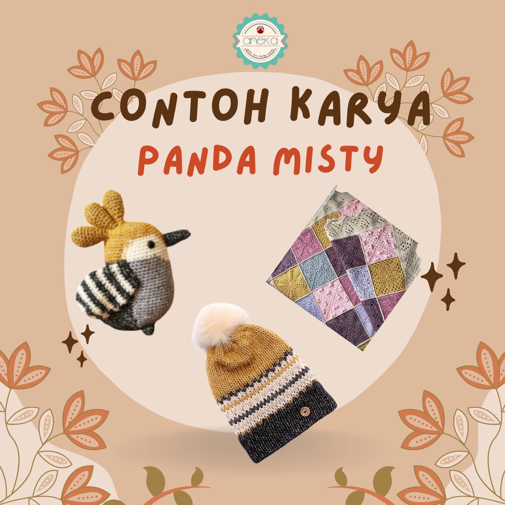 KATALOG - Benang Rajut Katun Panda Misty / Semprot Wol / Stonewashed Yarn - PART 1