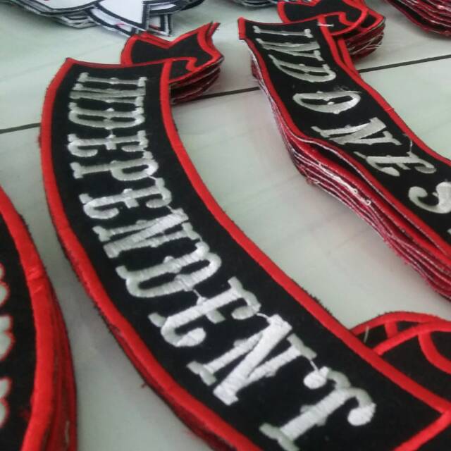 Patch punggung / emblem bordir punggung