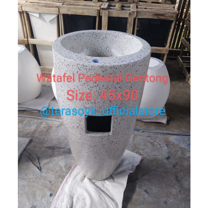 wastafel pedestal gentong