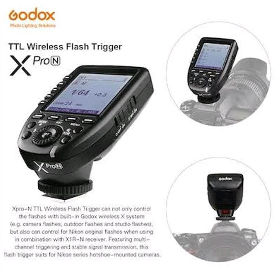 Godox X-Pro S/F/N/C TTL Wireless Flash Trigger