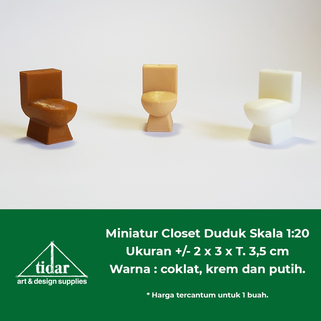 

[MR] AN - Miniatur Closet / Kloset Duduk - Maket Toilet / WC Skala 1:20