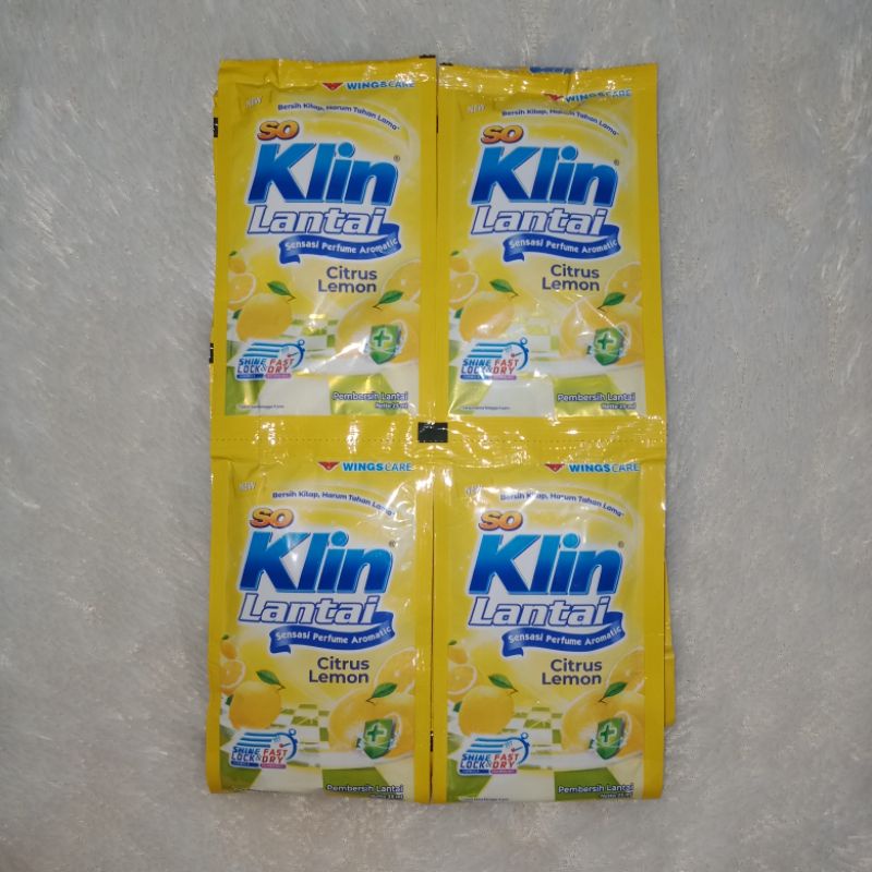 SO KLIN LANTAI ( 25ML X 6 PCS ) | SEREH | CITRUS LEMON | ORANGE JERUK | UNGU PURPLE LAVENDER | ROSE BOUQUET