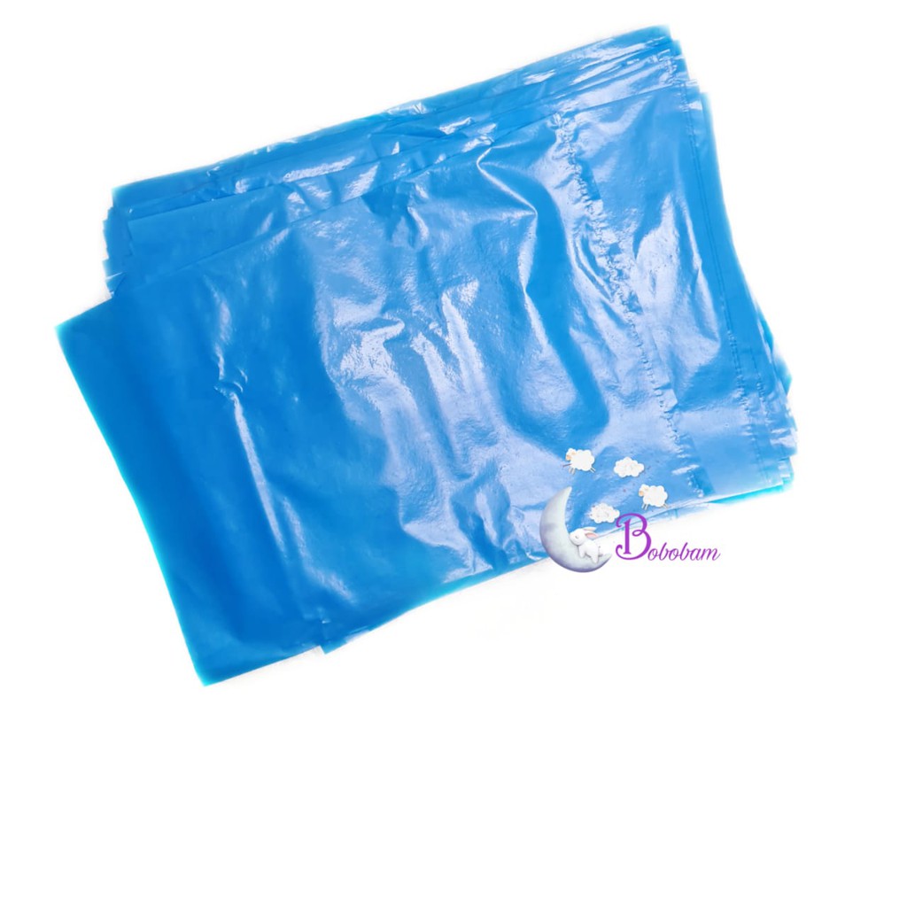 termurah plastik packing baju  untuk online shop ukuran 25x35 plastic biru