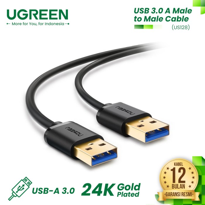 UGREEN Kabel USB 3.0 0.5m, 1m, 2m - US128