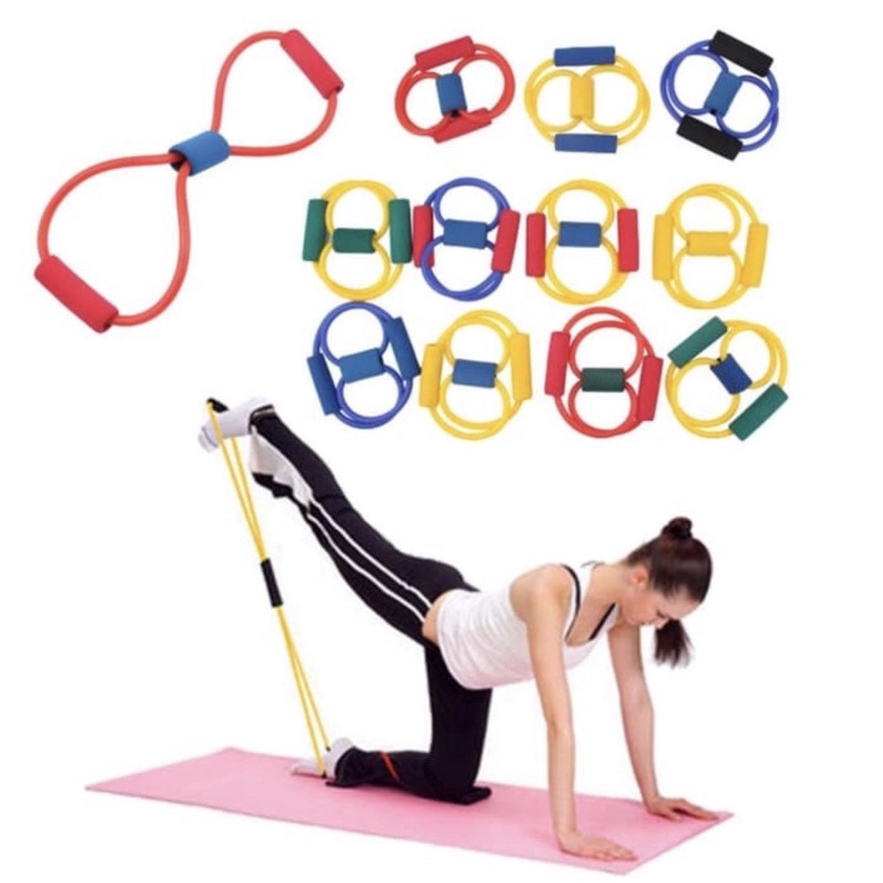 [UNIK88] Resistant Band Tali Streching Yoga Exercise Gym Wanita