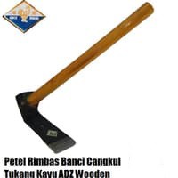 Petel Rimbas Banci Cangkul Tukang Kayu ADZ Wooden Handle TOLSEN