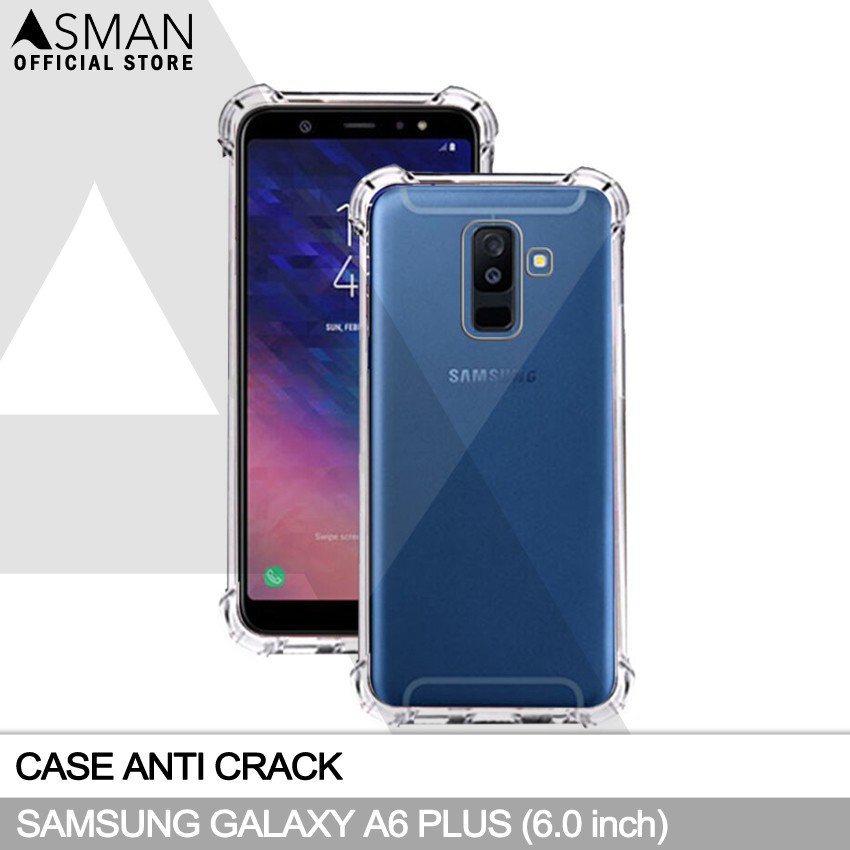 Anti Crack Samsung Galaxy A6 Plus (6.0&quot;) | Soft Case Anti Bentur - Clear