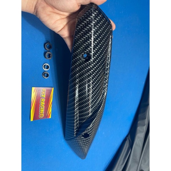 cover knalpot mio m3 carbon tutup knalpot motor mio m3 carbon