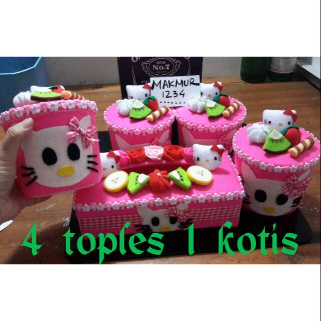 1kg, toples hias lebaran, toples flanel, toples lebaran, set toples hias, set toples lebaran