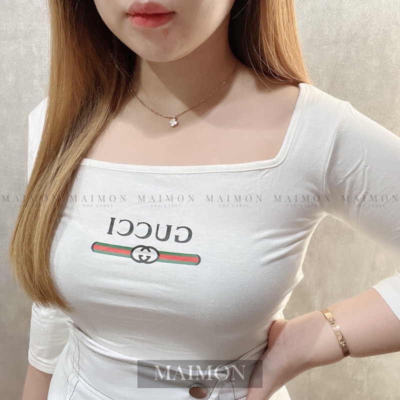 Kaos G Lengan 7/8 Blouse | Atasan Wanita Korean Fashion | Maimon Grosir