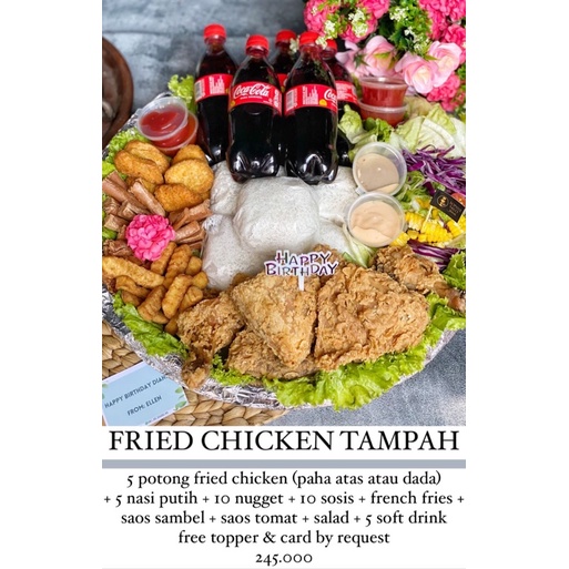 

Fried Chicken Tampah Note TGL + Ucapan READY SETIAP HARI