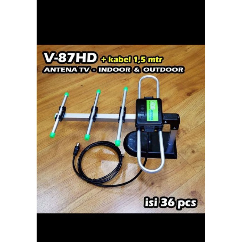 Antena TV  Indoor &amp; Outdoor VDR V-87HD+ Kabel 1.5M Antena Tv Digital