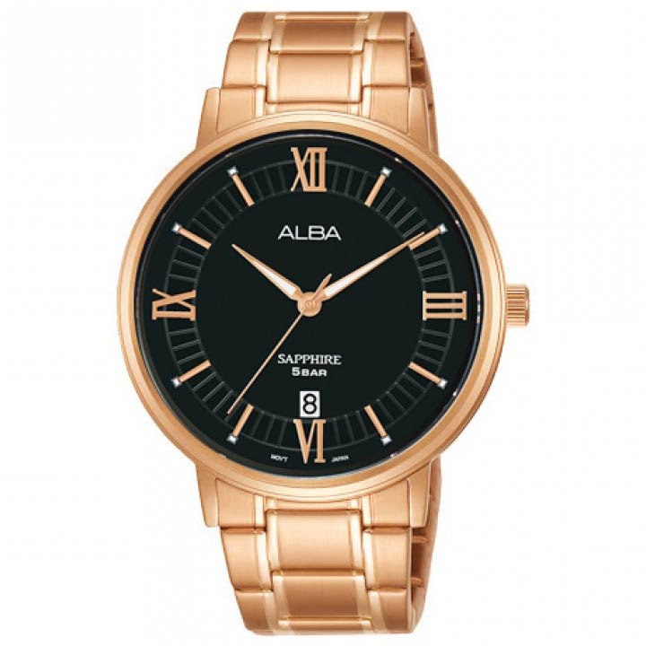 Alba Prestige AS9L58 AS9L58X1 Jam Tangan Pria Quartz Baterai Analog Dial Hitam Stainless Original