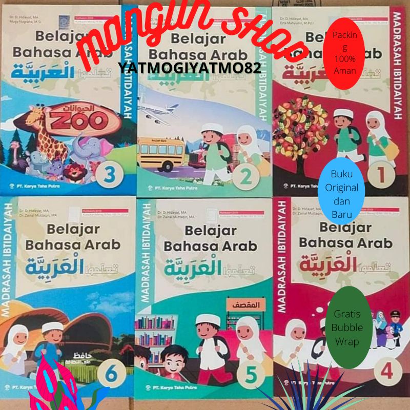 Jual Buku Bahasa Arab Kelas 1,2,3,4,5 Dan 6 MI 2019 ( Toha Putra ...