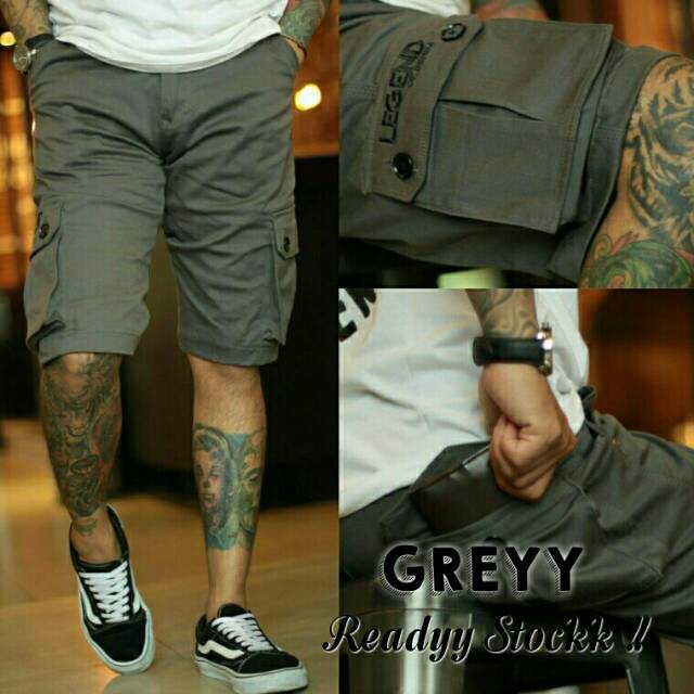 BIG SMALL LARGE SIZE MURAH LENGKAP DISTRO X0NE/ LEGEND of DENIM Original CARGO PENDEK Distro PRIA