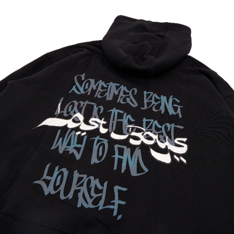 JAKET HOODIE NOT BODYY DELICIOUSS LOST BOYS BLACK PREMIUM