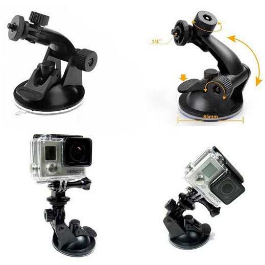 (BISA COD) FTIHSHPCar Windshield Suction Mount for GoPro &amp;  Yi