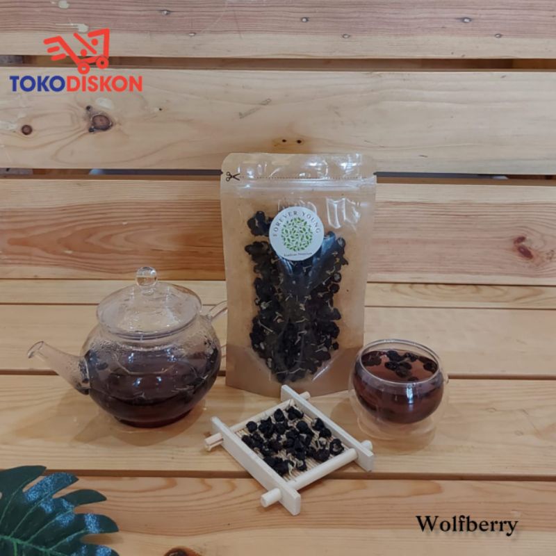 

Teh Goji Berry Hitam Kering - Wolfberry Black Tea // Premium