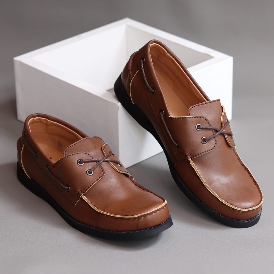 MOLK|Sepatu Formal Pantofel Pria Hitam Tali Kerja Kantor Kuliah Fashion Original Kulit Syintetik