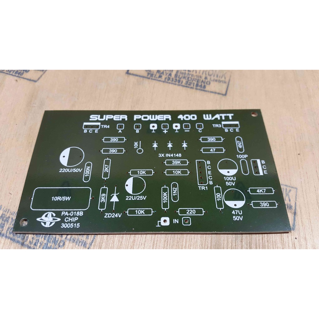 PCB POWER 400 WATT MONO SAFARI - SATURN PA-018