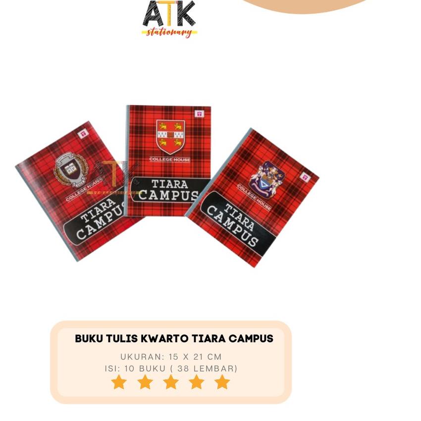 

➹ Buku Tulis Campus Tiara Kwarto 38 Lembar atk ➥