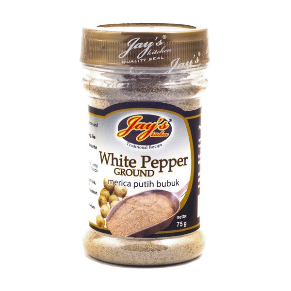 

JAY'S Kitchen Whitepepper Ground 75gr - Bubuk Merica Putih JAY'S Kitchen