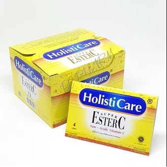 ESTER C PER STRIP ISI 4 TABLET VITAMIN C HOLISTICARE