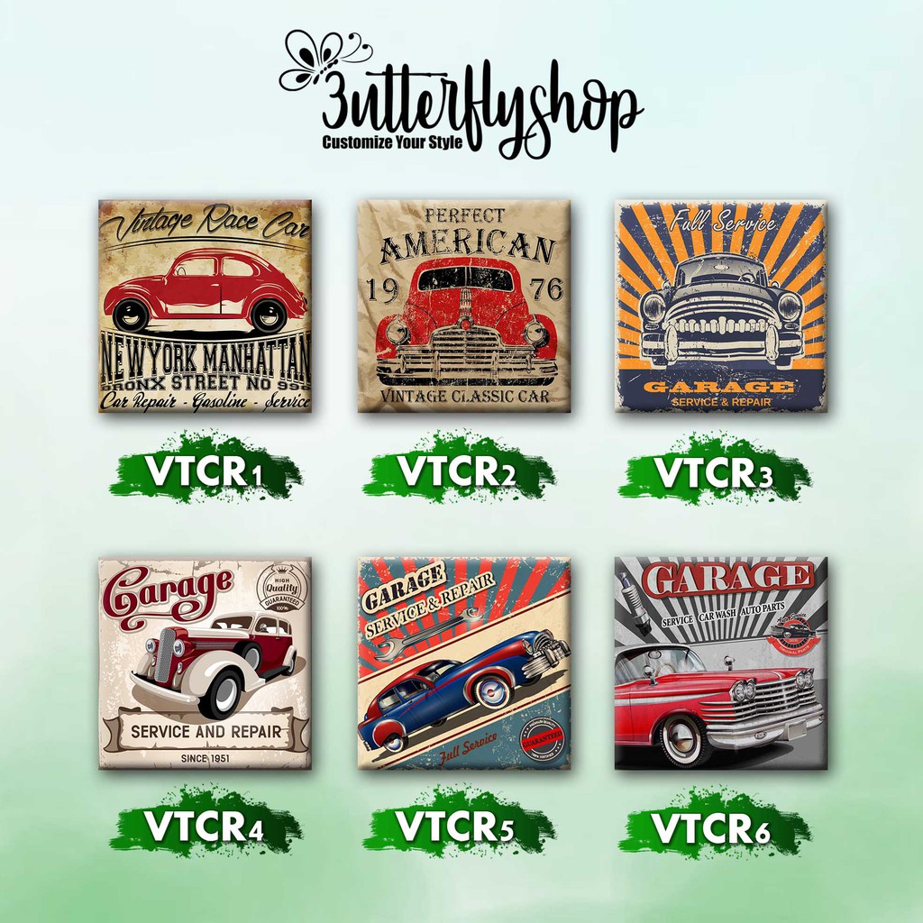 [DECOR] Vintage cars dekorasi foto hiasan dinding poster tempelan Pajangan kayu