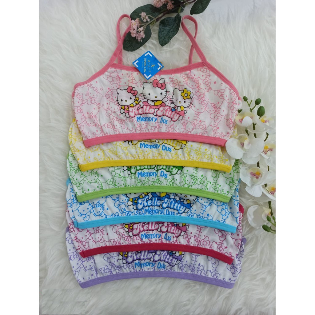 Miniset Anak SD Perempuan Motif HELLO KITY - Mini Set anak Remaja- Singlet Anak - miniset remaja SMP