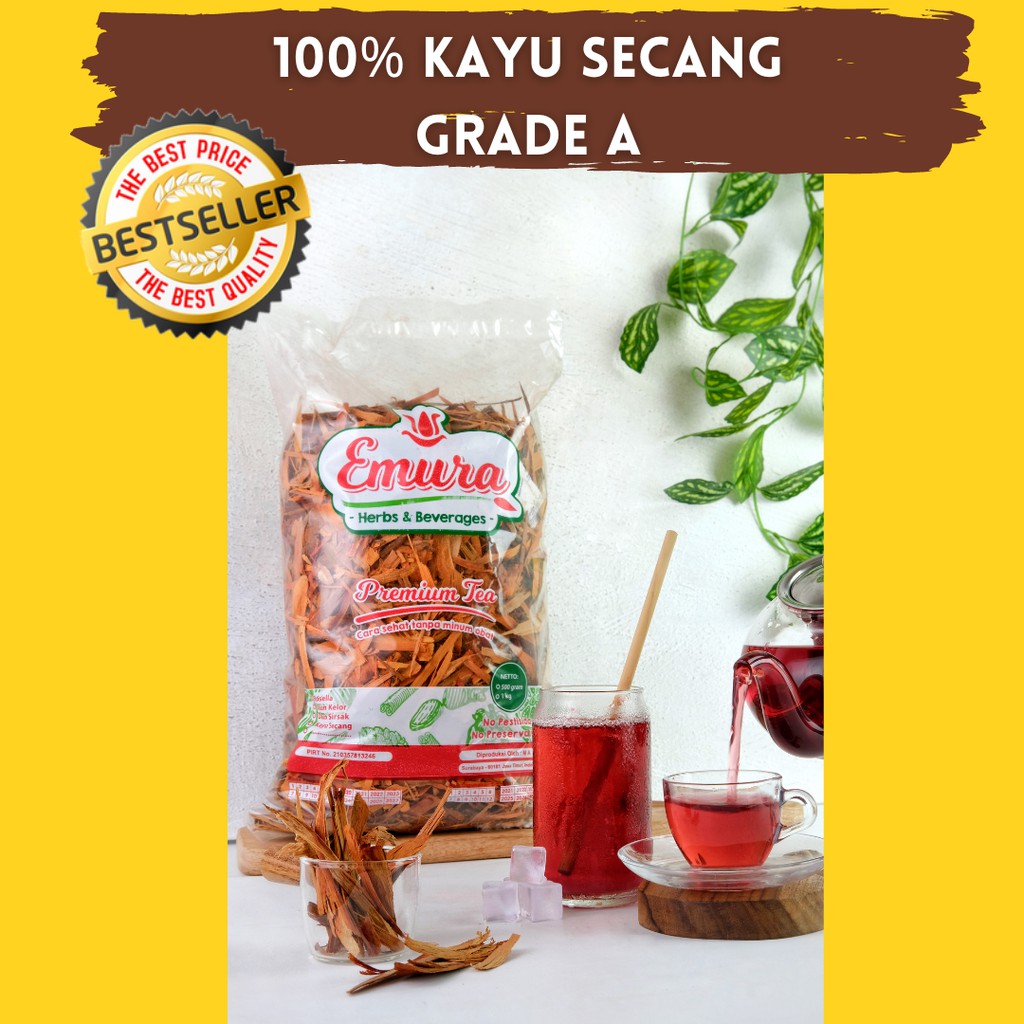 TEH SECANG SERUT PREMIUM 100% ORGANIK / KAYU SECANG SERUT /KAYU SECANG CUPANG