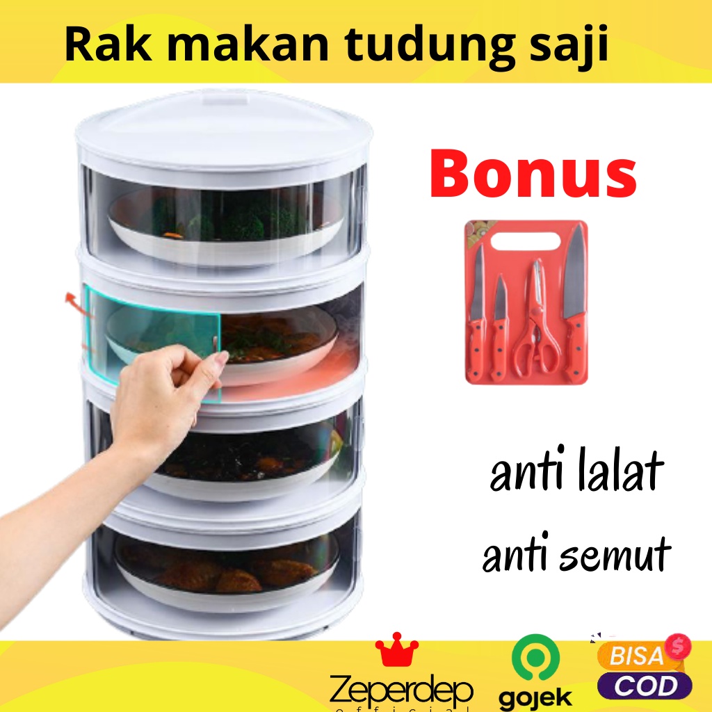 PROMO Rak makanan tudung saji lauk pauk tempat wadah lemari makanan mini  murah plastik menyimpan si