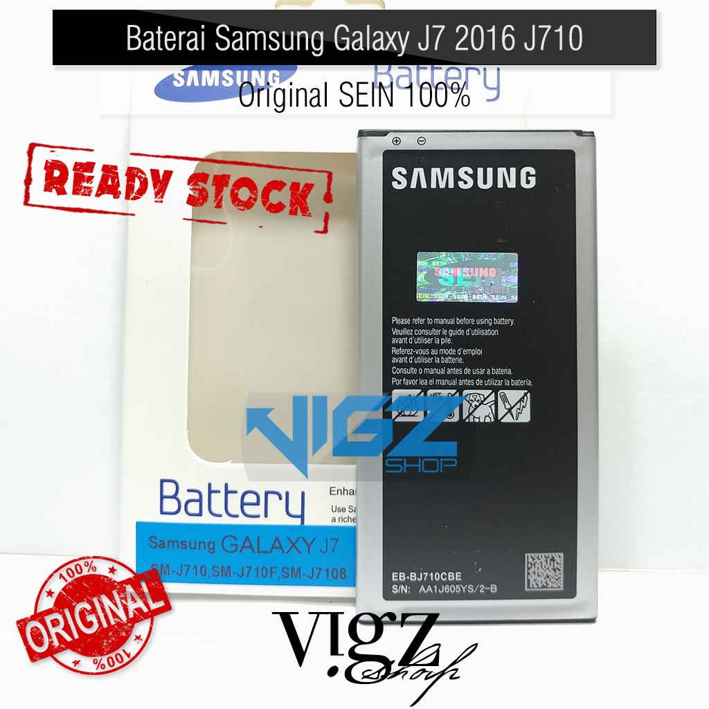 Baterai Samsung Galaxy J7 2016 J710 Original SEIN 100%