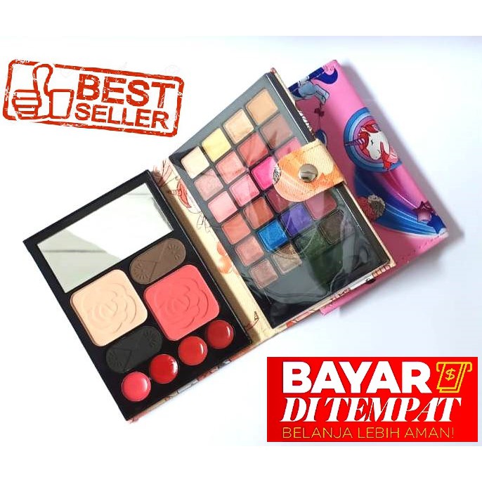 Anylady Set Palette Eyeshadow &amp;Highlighter Dompet Besar