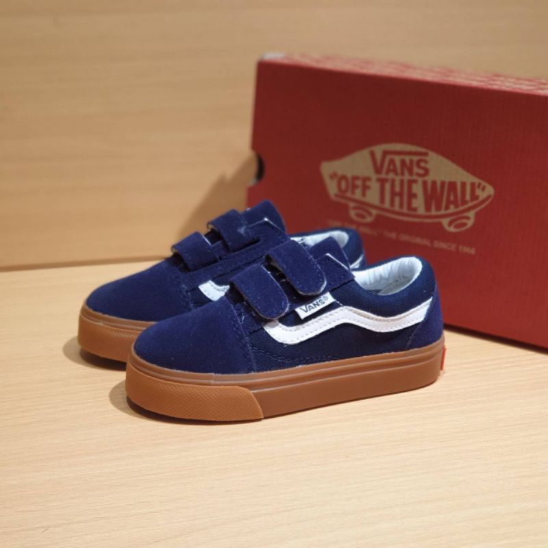 SEPATU VANS ANAK NAVY GUM PREMIUM HIGH QUALITY SEPATU ANAK COWOK