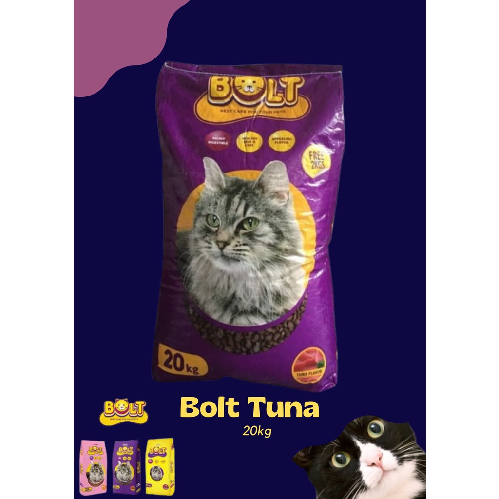 Bolt Tuna Ikan 20kg 1 Karung Makanan Kucing Pet Food Pet Shop
