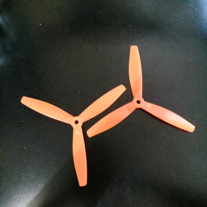 Gemfan Propeller Bullnose 6040 6x4 3Blade 1pair orange Nylon fiberGlass Prop CW CCW RC Drone