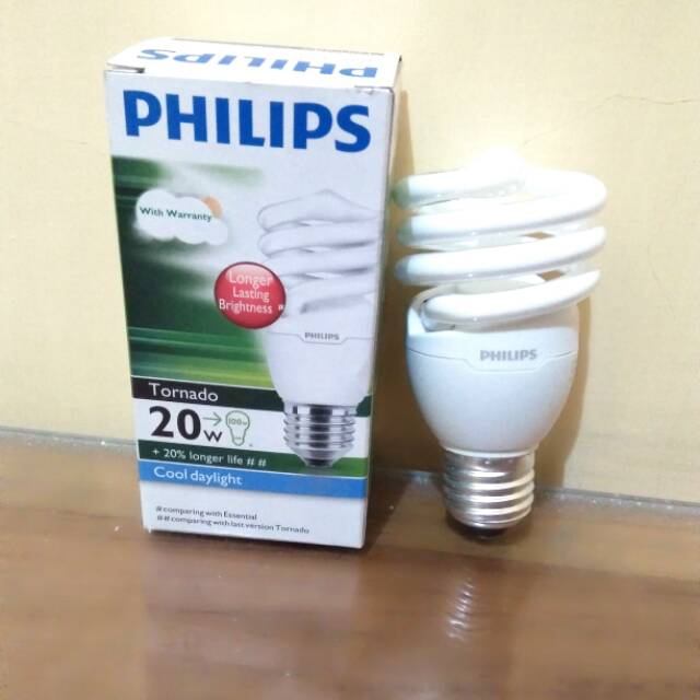 Lampu Philips tornado 20 watt