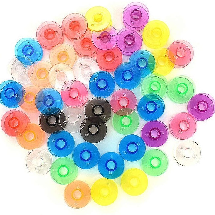 Spull / Spool / Bobbin Plastik Warna Warni - Mesin Jahit Portable