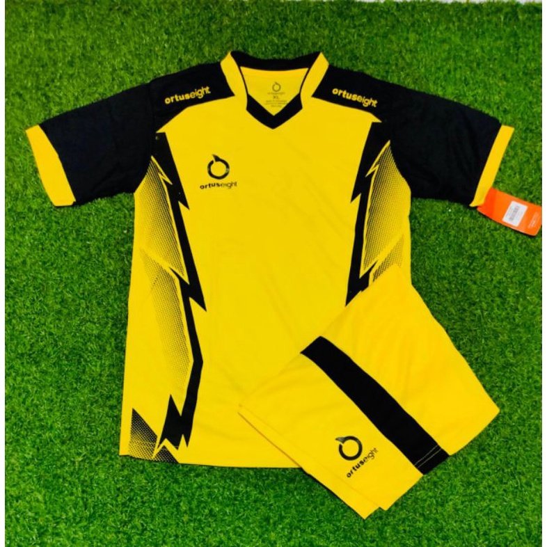 kaos bola atau baju bola junior umur 7 tahun s/d 13tahun-Kuning batman