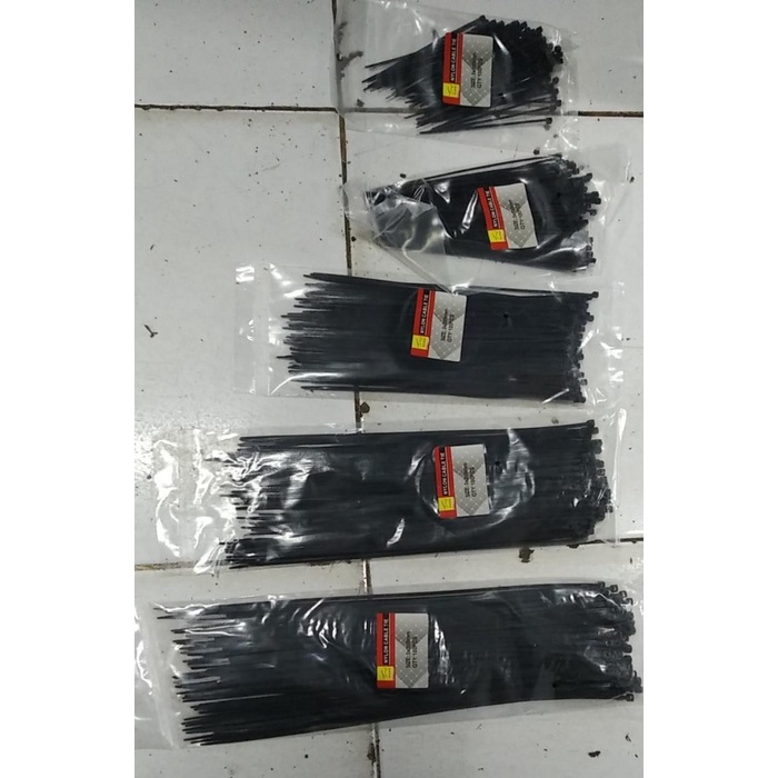 TALI KABEL 200 X 2.0 HITAM RRC PANJANG 20 CM PER PACK ISI 100