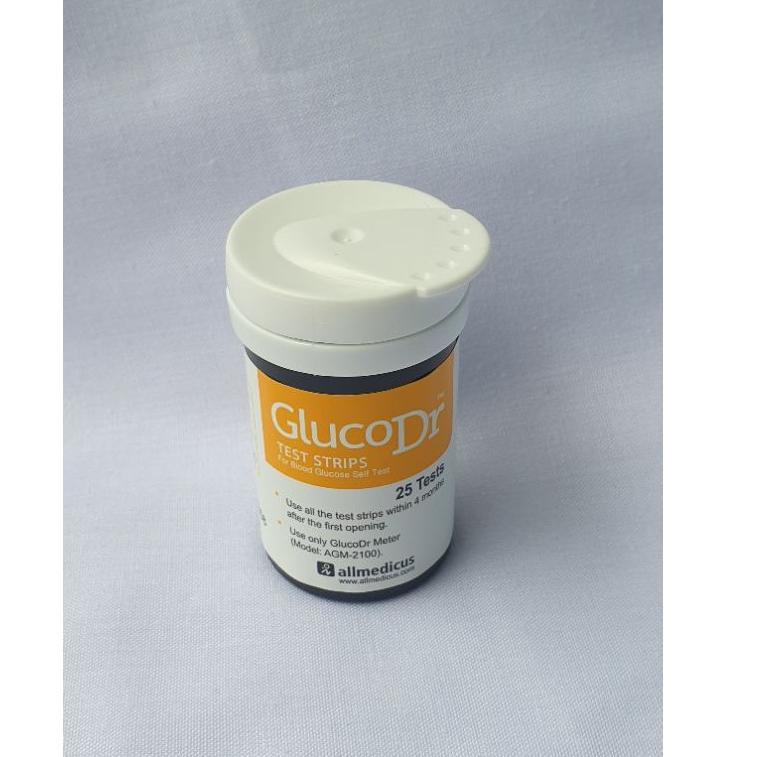 [KODE L6KFE] Strip Gluco Dr Code 8 AGM 2100 Biosensor Stik Gluco Dr Stik Gula Darah Gluco Dr