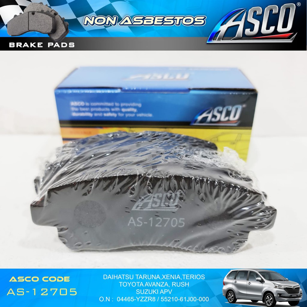 Brake Pad Depan Set Avanza-Xenia-APV-Terios-Rush ASCO Non Asbestos