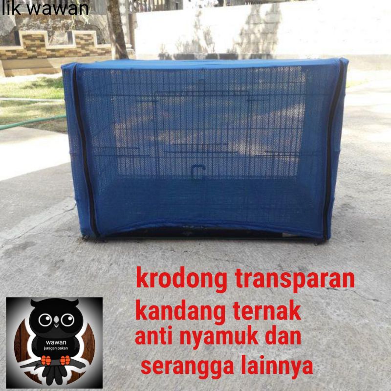 krodong kelambu, krodong transparan, krodong kandang ternak