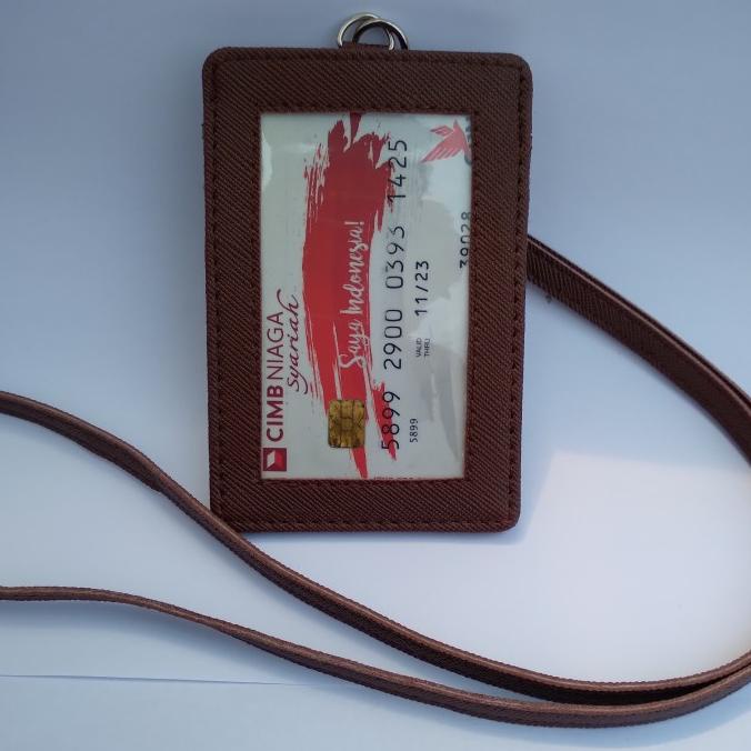 

BISA BAYAR DITEMPAT Name Tag ID Card Holder kulit TERLENGKAP Kode 988