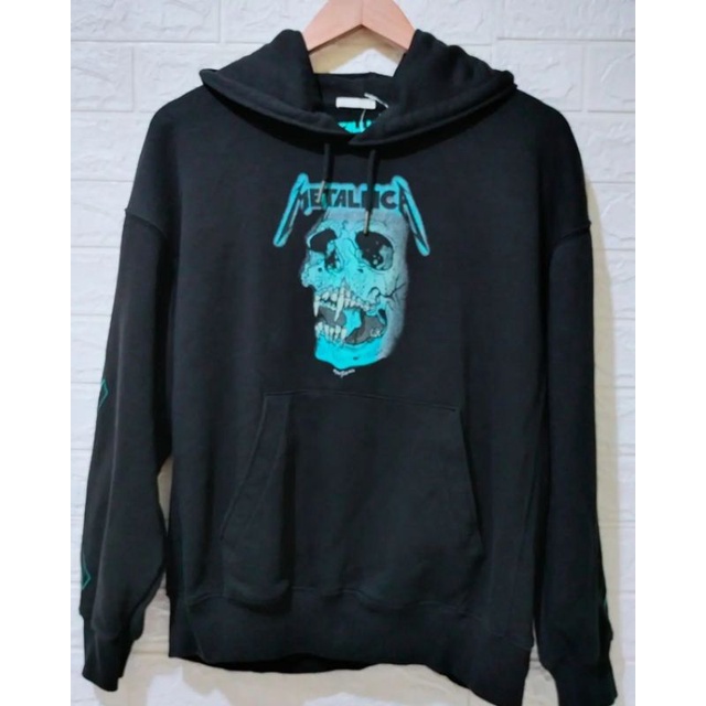 hoodie Metallica/ hoodie jaket second jaket pria jaket hitam metallica