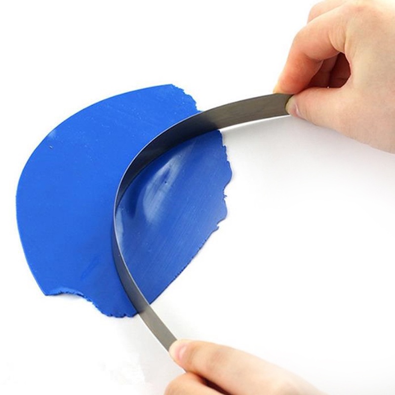 2pcs / set 4 / 8 Inch Pisau Ukir Bahan Stainless Steel Untuk Tanah Liat Polimer