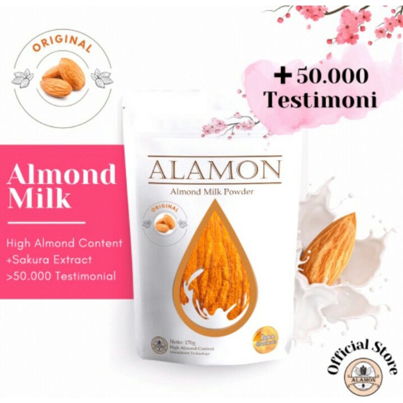 

#Alamon Milk / Susu Almond Dark Original / Puluhan Ribu Ulasan / Nutrisi Kulit