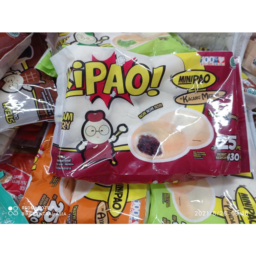 

KIPAO MINIPAO ISI KACANG MERAH - 25PCS