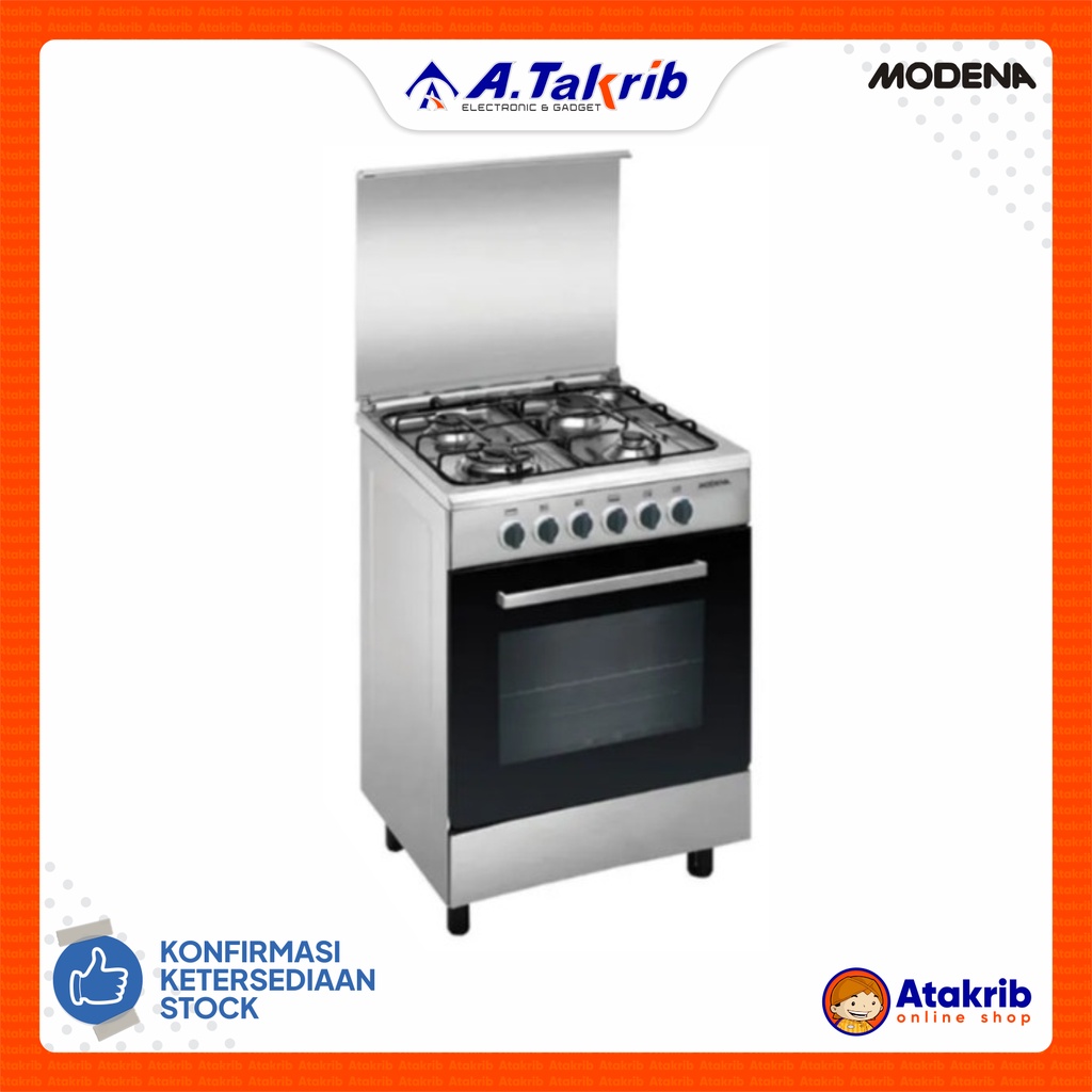 MODENA FREE STANDING GAS COOKER FC-5642S Kompor 4 Tungku